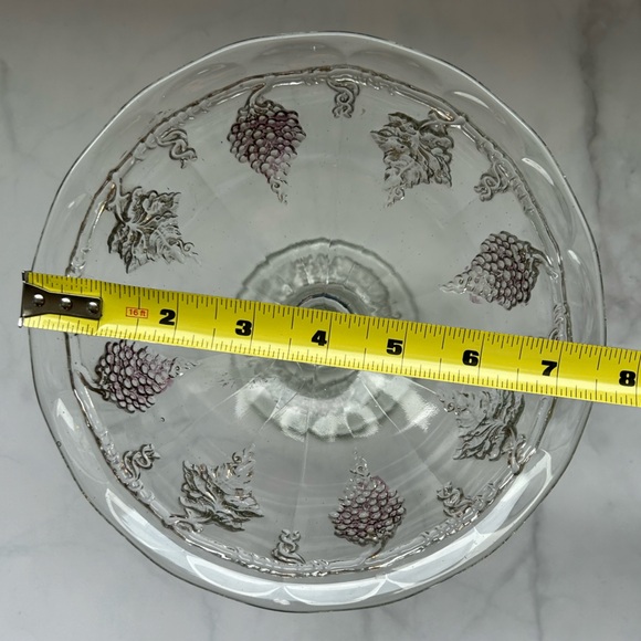 Vintage Indiana Glass Darling Grape Pedestal Compote (Reproduction) - Picture 15 of 15